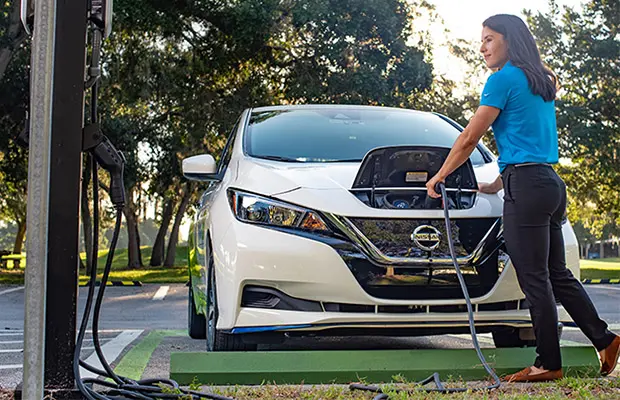 OUC charger at a business location