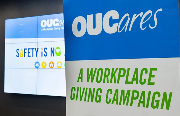 OUCares workplace giving campaign logo