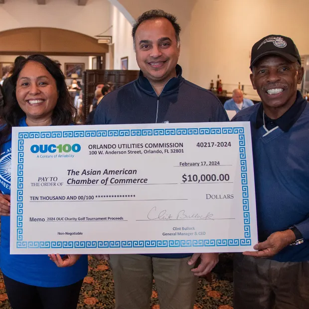 OUC donates to the Asian American Chamber of Commerce