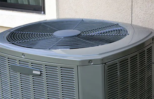 An HVAC unit outside a home.