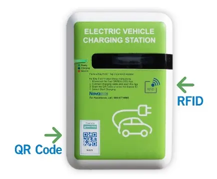 Charging station screen